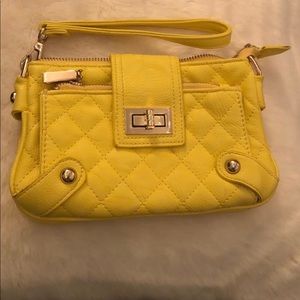 Yellow Charming Charlie Wristlet!